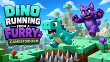Dino running from a FURRY, joc gratuit disponibil prin Steam