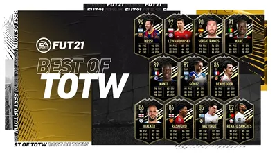 EA Sports a introdus seria celor mai bune carduri TOTW în FIFA 21