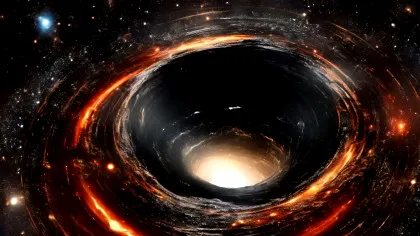 Astronomii au descoperit o gaură neagră care „mănâncă” 3.000 de Sori pe an