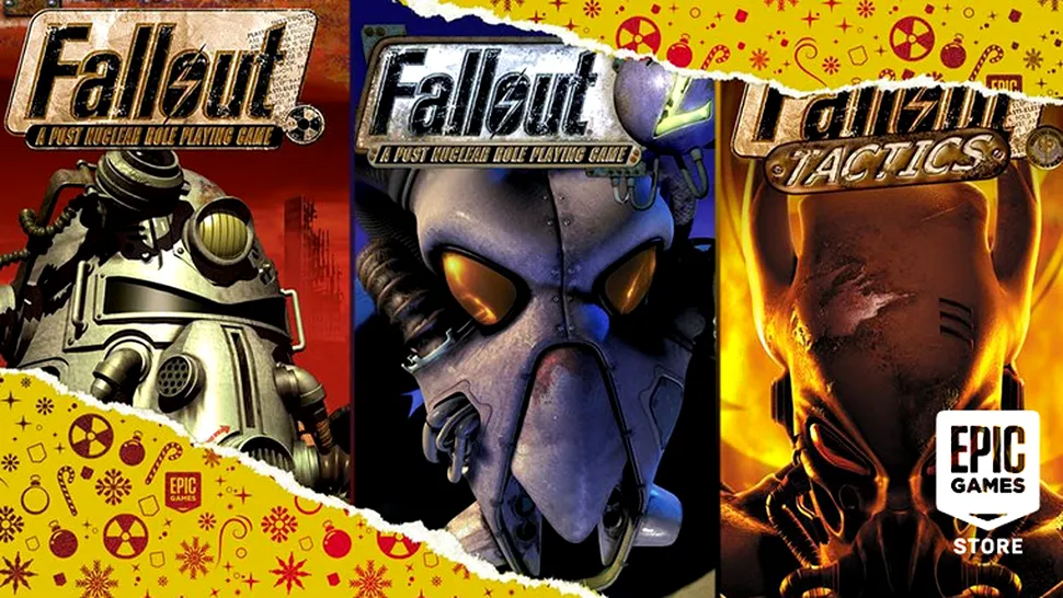 Trilogia Fallout, gratuită astăzi pe Epic Games Store