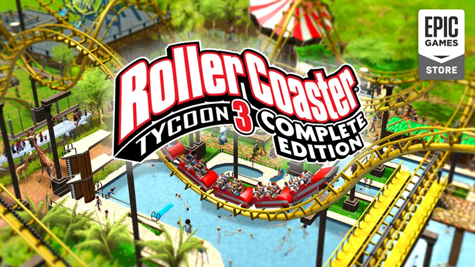 RollerCoaster Tycoon 3 Complete Edition, joc gratuit oferit de Epic Games Store