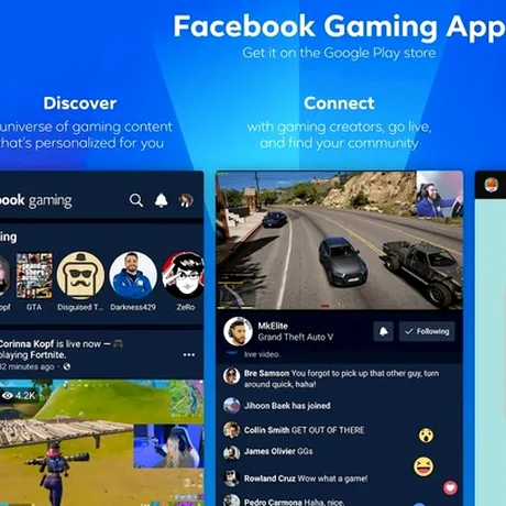 Noua aplicaţie Facebook Gaming, concurenţă pentru Twitch şi YouTube