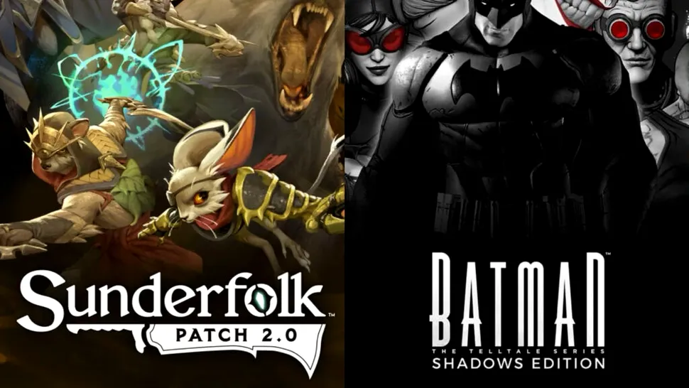 Sunderfolk și The Telltale Batman Shadows Edition, jocuri gratuite oferite de Epic Games Store