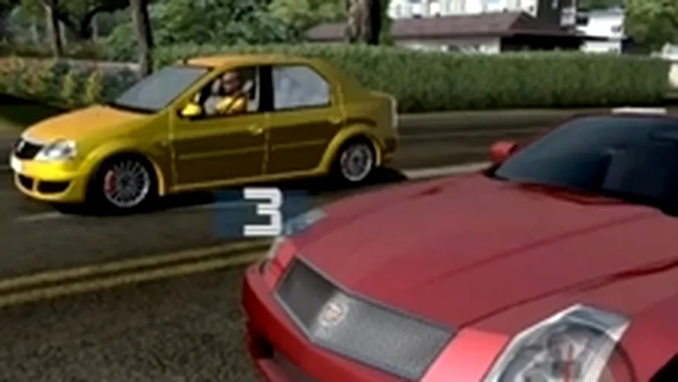 Dacia vs. Cadillac în Test Drive Unlimited