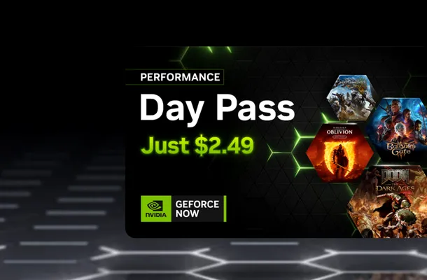 Abonamentele GeForce Now Performance Day Pass beneficiază de o reducere de 40%