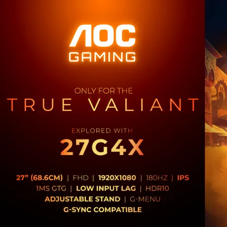 AOC lansează noile monitoare de gaming 24G4X și 27G4X