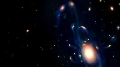 O explozie cosmică bizară, provocată de coliziunea unor galaxii, oferă indicii necunoscute despre Univers