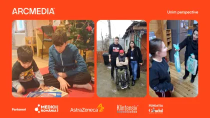 ARCMEDIA aduce bucuria Crăciunului mai aproape de copiii care au cea mai mare nevoie