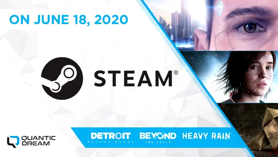 Heavy Rain, Beyond Two Souls și Detroit: Become Human vor fi lansate pe Steam