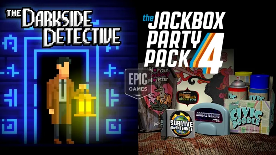 The Darkside Detective și Jackbox Party Pack 4, jocuri gratuite oferite de Epic Games Store