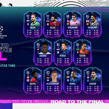 EA Sports adaugă cardurile Road To The Final în FIFA 21!