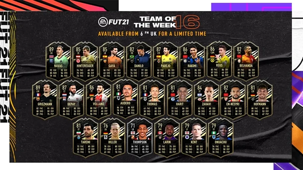„Echipa Săptămânii” din FIFA 21 oferă noi carduri în modul Ultimate Team!