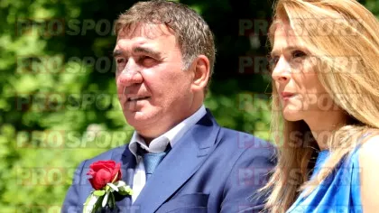 Nu degeaba i se zice Regele. Cum şi-a făcut apariția Gică Hagi, la brațul soției Marilena, la nunta fiicei Kira