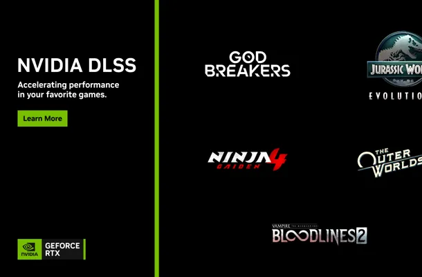DLSS 4, disponibil acum în The Outer Worlds 2, Vampire: The Masquerade – Bloodlines 2 și Jurassic World Evolution 3