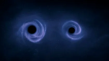 Șocul de la coliziunea dintre două găuri negre ar putea fi resimțit pe Pământ