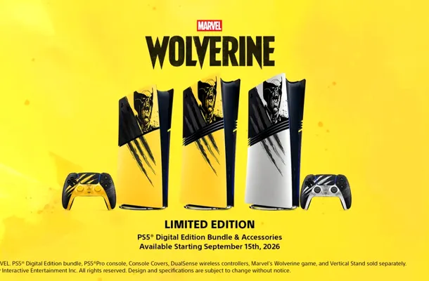 PlayStation prezintă noul bundle PS5 – Marvel’s Wolverine Battle Yellow Limited Edition, alături de accesoriile aferente