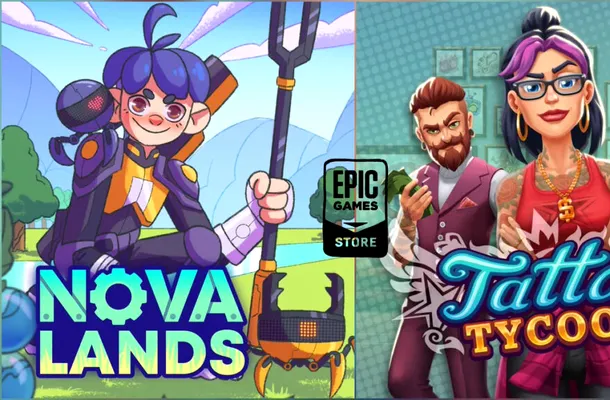 Nova Lands și Tattoo Tycoon, jocuri gratuite oferite de Epic Games Store