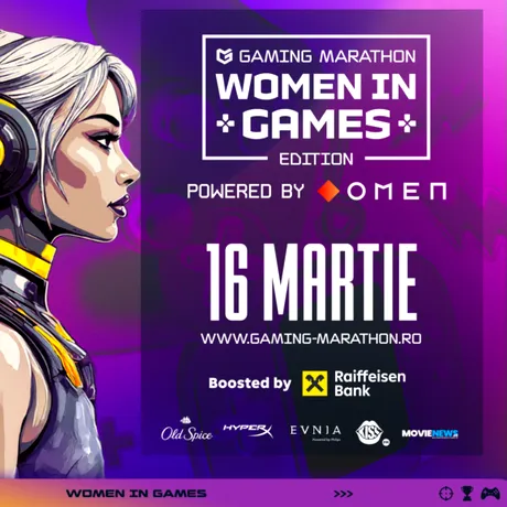 Gaming Marathon: ediția din martie este dedicată femeilor