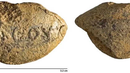 Un mesaj uluitor a fost găsit într-o muniție de praștie veche de 2.000 de ani